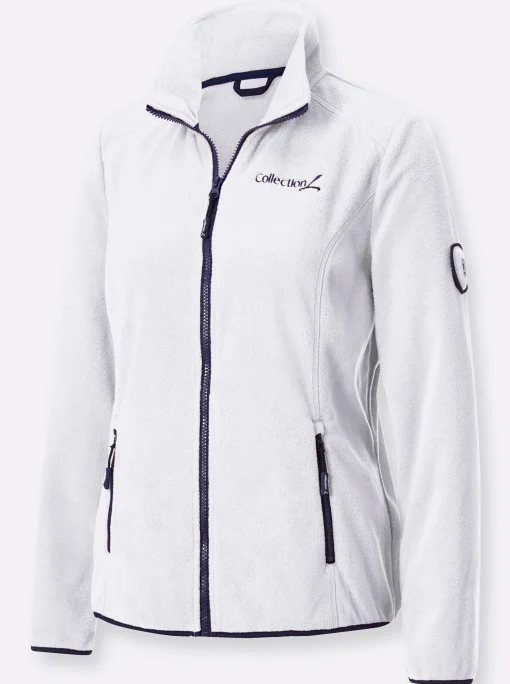 Fleecejacke mit Stickerei
