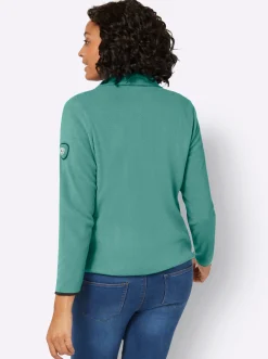 Fleecejacke mit Stickerei