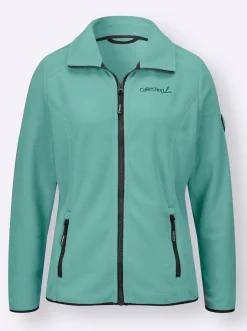 Fleecejacke mit Stickerei