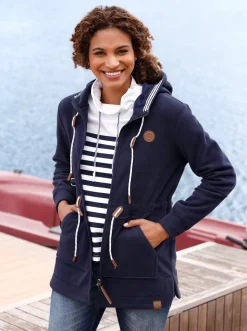 Fleecejacke mit Tunnelzug in der Taille