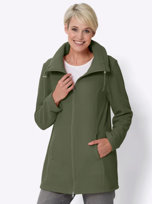 Fleecejacke mit 2-Wege-Reißverschluss