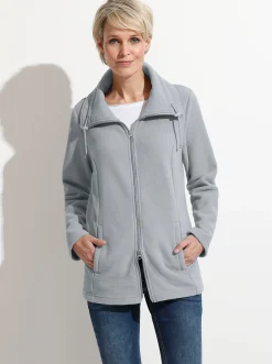 Fleecejacke mit 2-Wege-Reißverschluss