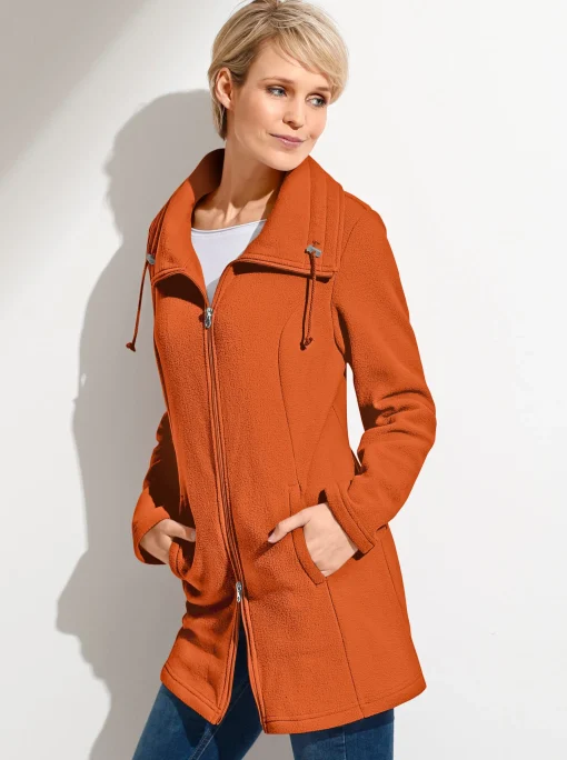 Fleecejacke mit 2-Wege-Reißverschluss