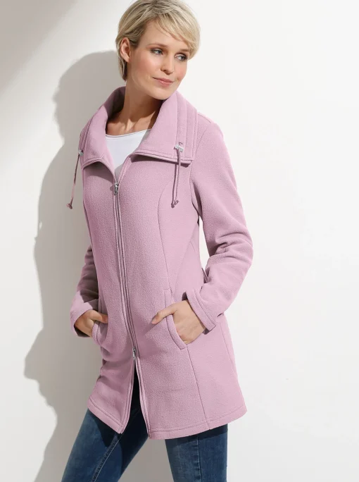 Fleecejacke mit 2-Wege-Reißverschluss