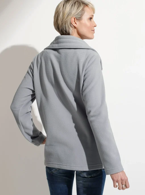 Fleecejacke mit 2-Wege-Reißverschluss
