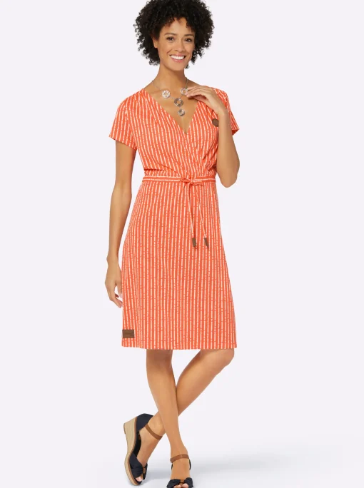 Freizeitkleid in Wickel-Optik