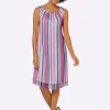 Freizeitkleid mit Farbverlauf-Streifenmuster