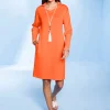 Freizeitkleid mit Glitzergarn-Akzenten