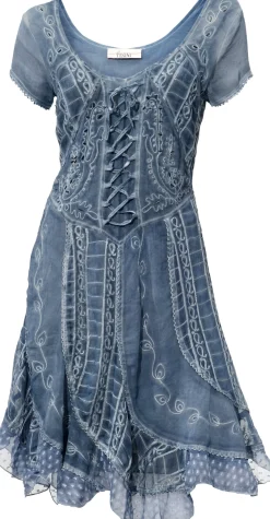 Freizeitkleid mit Stickerei