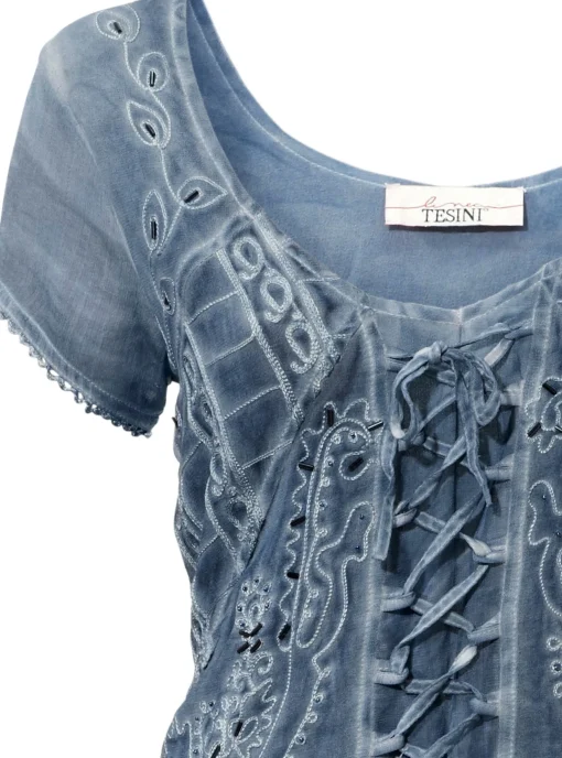Freizeitkleid mit Stickerei