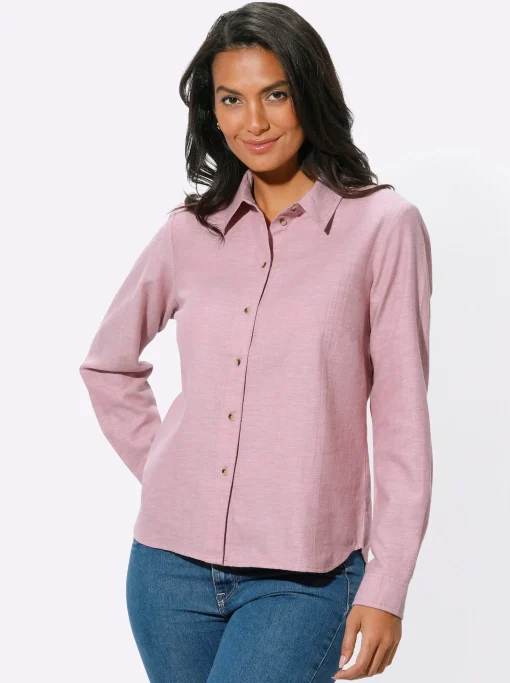 Hemdbluse aus Baumwoll-Stoff