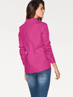 Hemdbluse mit Stehkragen