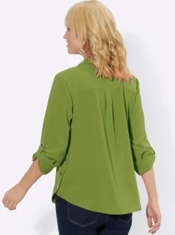Hemdbluse mit Zierknöpfen