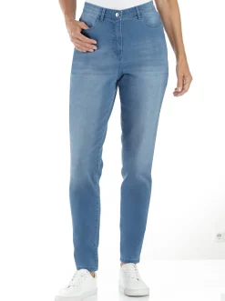 High-waist-Jeans in Karottenform