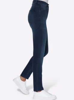 High-waist-Jeans in Karottenform