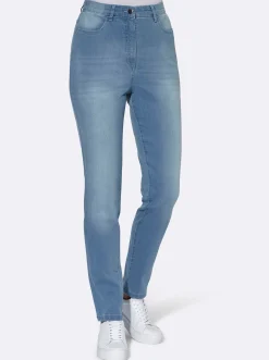 High-waist-Jeans in Karottenform