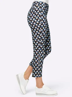 7/8-Hose mit Fake-Leistentaschen
