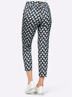 7/8-Hose mit Fake-Leistentaschen