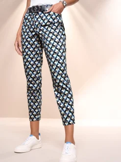 7/8-Hose mit Fake-Leistentaschen