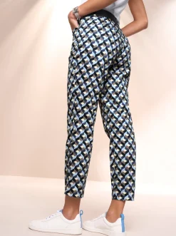 7/8-Hose mit Fake-Leistentaschen