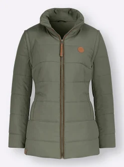 2-in-1-Jacke mit Kontrast-Futter