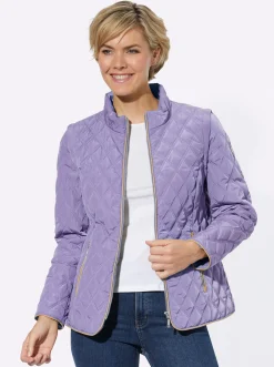 2-in-1-Jacke mit Rautensteppung