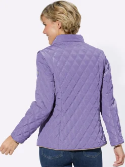 2-in-1-Jacke mit Rautensteppung