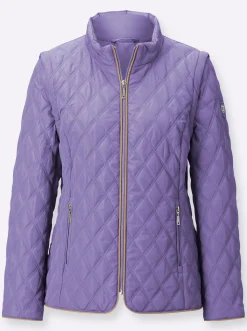 2-in-1-Jacke mit Rautensteppung