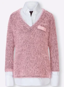 2-in-1-Pullover mit Brusttasche
