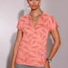 2-in-1-Shirt mit Ausbrenner-Muster vorne