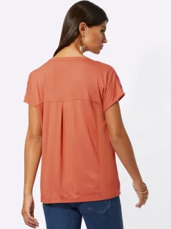 2-in-1-Shirt mit Ausbrenner-Muster vorne