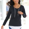2-in-1-Shirt mit Blusensaum