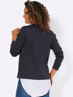 2-in-1-Shirt mit Blusensaum