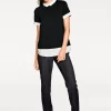 2-in-1-Shirt mit Chiffon-Einsätzen