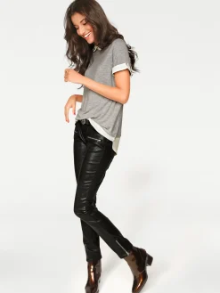 2-in-1-Shirt mit Chiffon-Einsätzen
