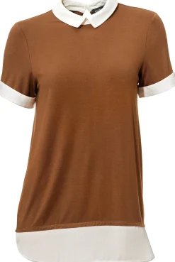 2-in-1-Shirt mit Chiffon-Einsätzen