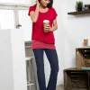 2-in-1-Shirt mit Ringel-Top