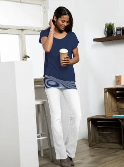 2-in-1-Shirt mit Ringel-Top