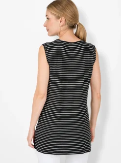2-in-1-Shirt mit Ringel-Top