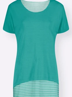 2-in-1-Shirt mit Ringel-Top