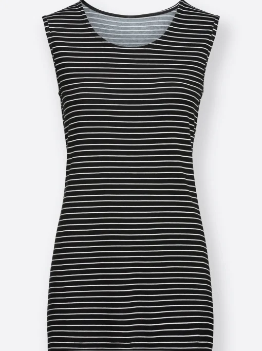 2-in-1-Shirt mit Ringel-Top