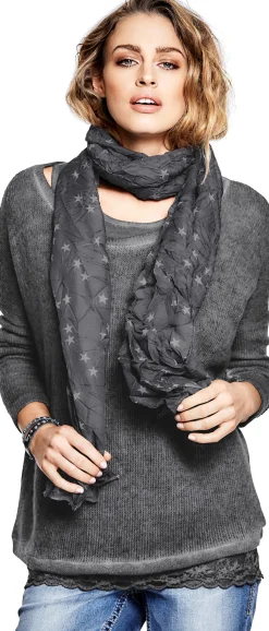 2-in-1-Shirt mit Schal