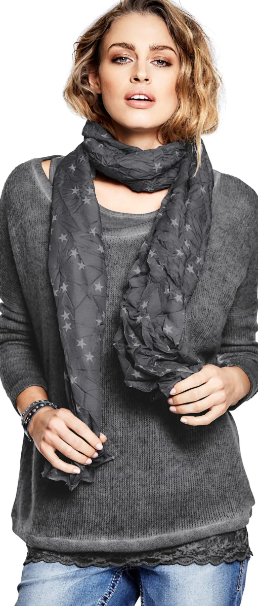 2-in-1-Shirt mit Schal