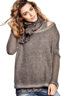 2-in-1-Shirt mit Schal