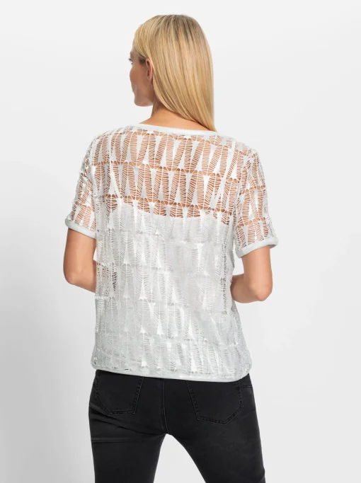 2-in-1-Shirt mit Spitze