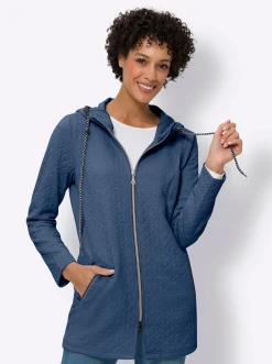 Jacke aus gestepptem Jersey-Jacquard