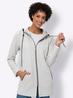 Jacke aus gestepptem Jersey-Jacquard