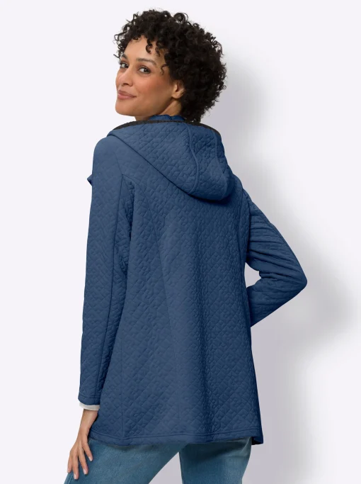 Jacke aus gestepptem Jersey-Jacquard