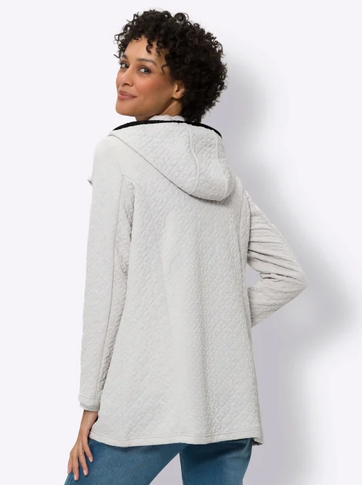 Jacke aus gestepptem Jersey-Jacquard