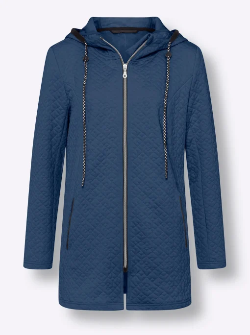 Jacke aus gestepptem Jersey-Jacquard
